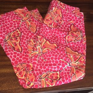 Lilly Pulitzer Butterfly pants/capri  size 2